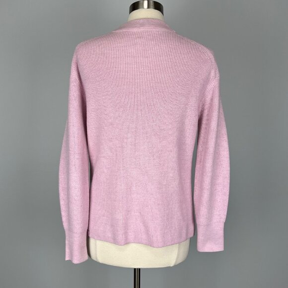 Lululemon Womens Merino Wool Blend Ribbed Crewneck Sweater Pink Peony size 4 - Picture 5 of 10